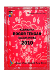 Kecamatan Bogor Tengah dalam angka 2010