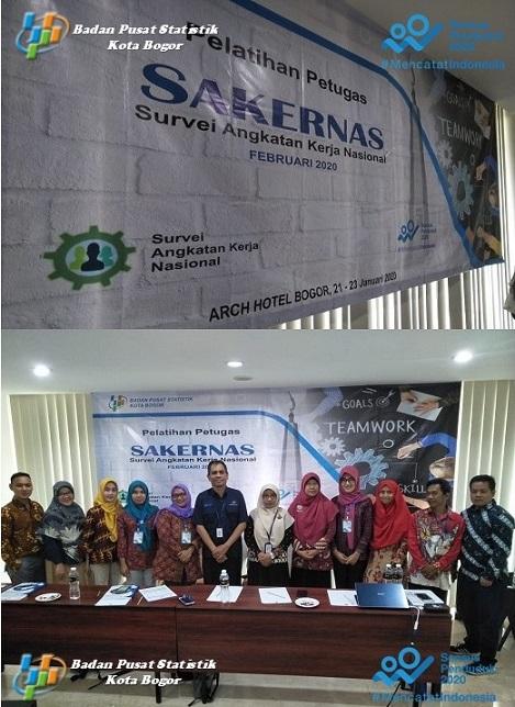 Training for Sakernas 2020 Officers in Bogor Municipality