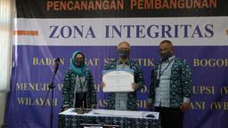 Declaration of the Development of BPS-Bogor Municipality Integrity Zone