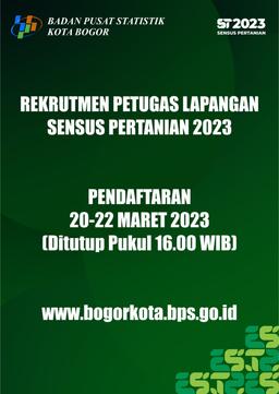 Rekrutmen Petugas Lapangan ST2023 UTP